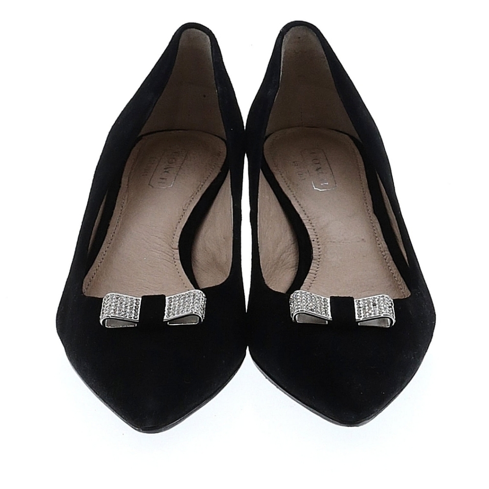 Coach size 7 Bow kitten heels